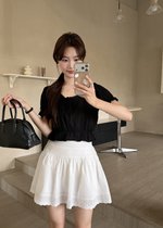 Carol Lacey Blouse in Black