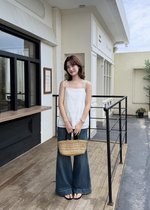 Annie Embroidery Eyelet Top in White