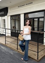 Annie Embroidery Eyelet Top in White