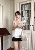 Annie Embroidery Eyelet Top in Apricot