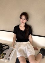 Carol Lacey Blouse in Black