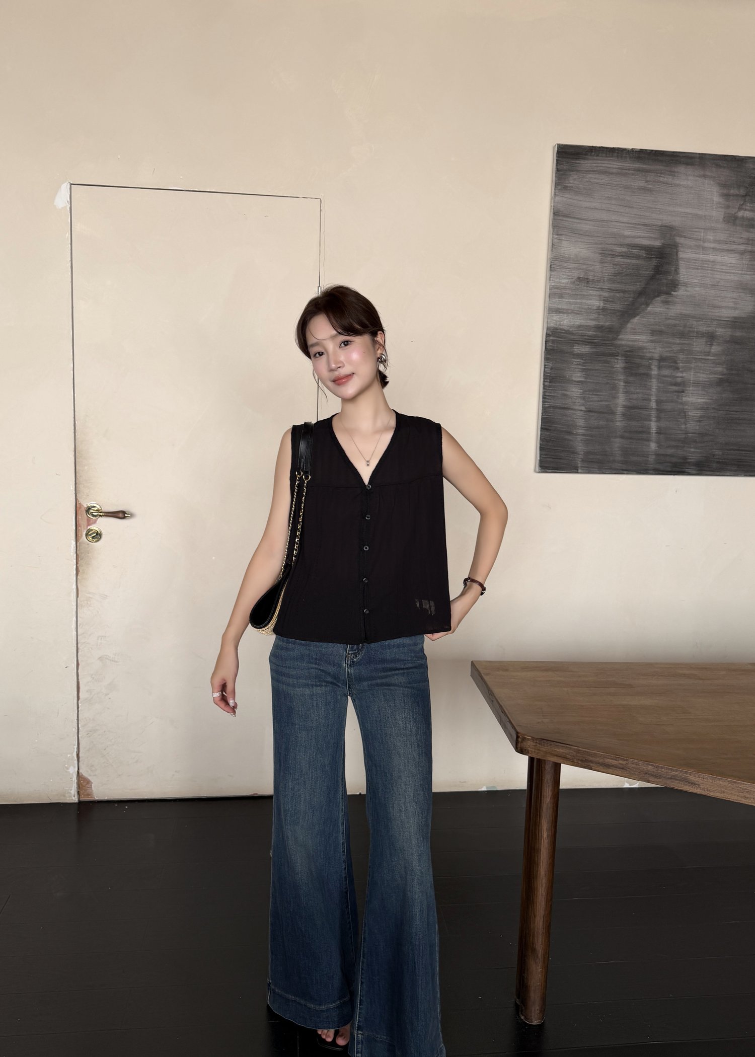 Cynthia Lacey Blouse in Black