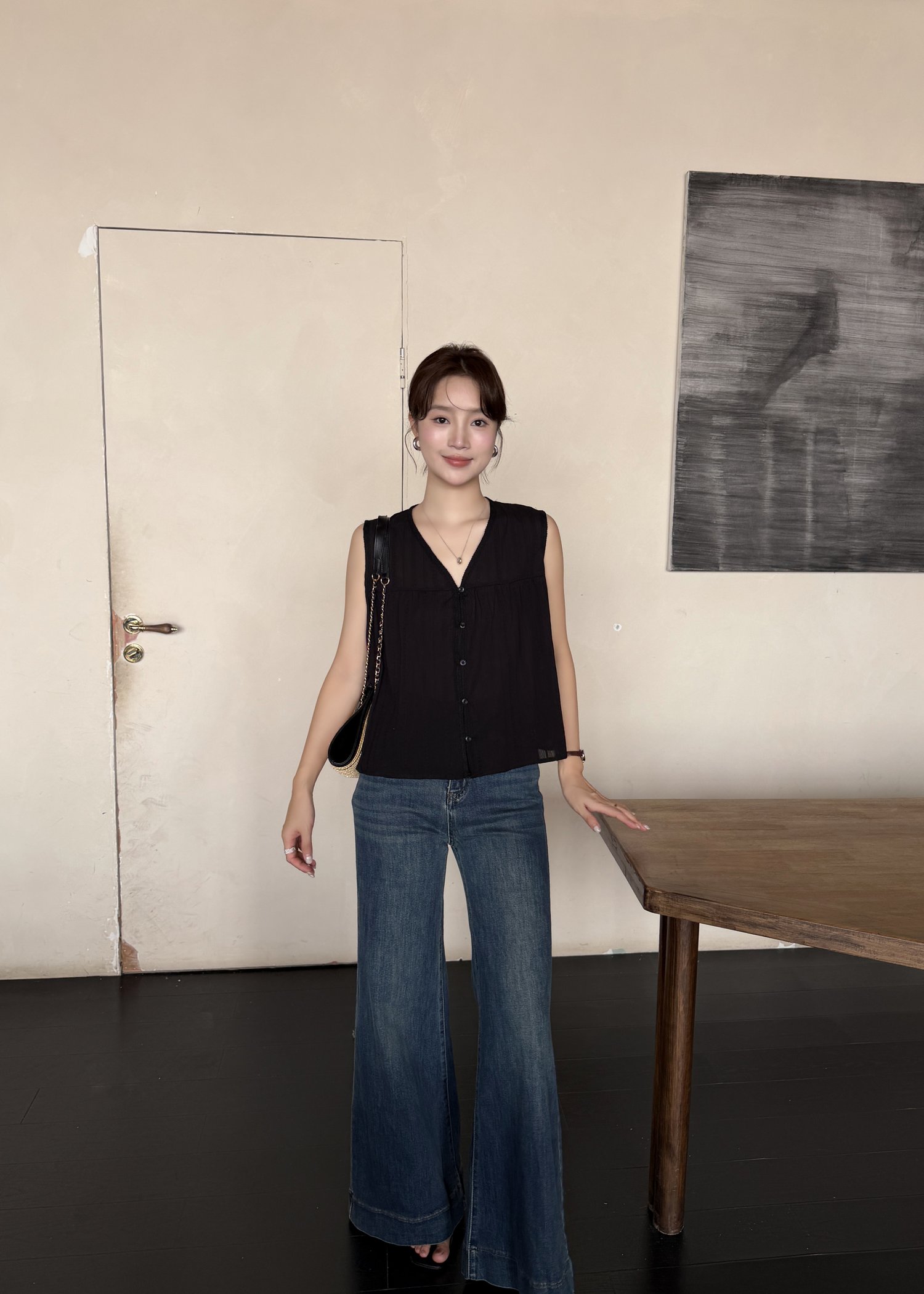 Cynthia Lacey Blouse in Black