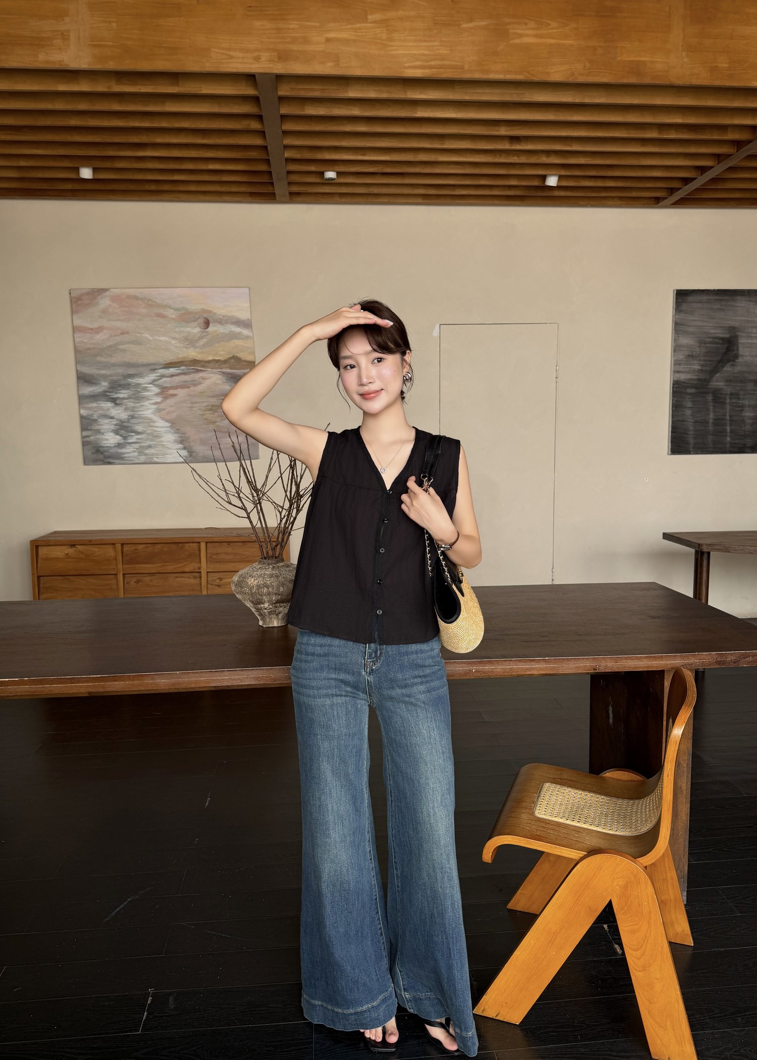 Cynthia Lacey Blouse in Black