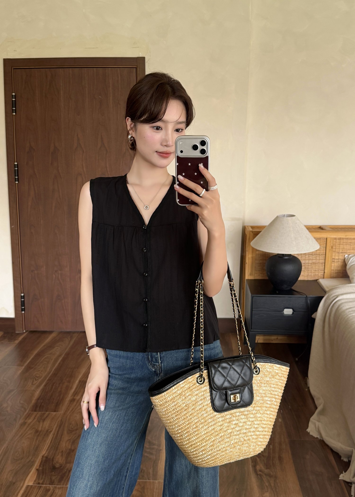 Cynthia Lacey Blouse in Black