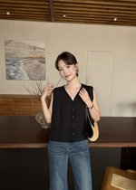 Cynthia Lacey Blouse in Black