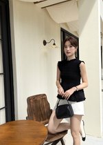 Emmie Ruffles Blouse in Black