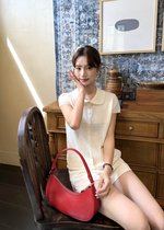Hera Buttoned Knit Top in Milk
