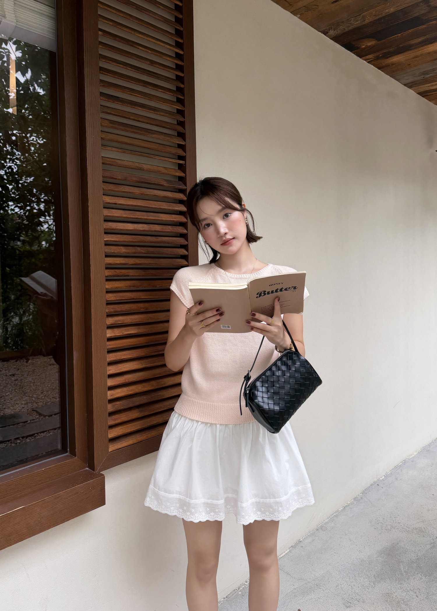 Elene Everyday Knit Top in Peach