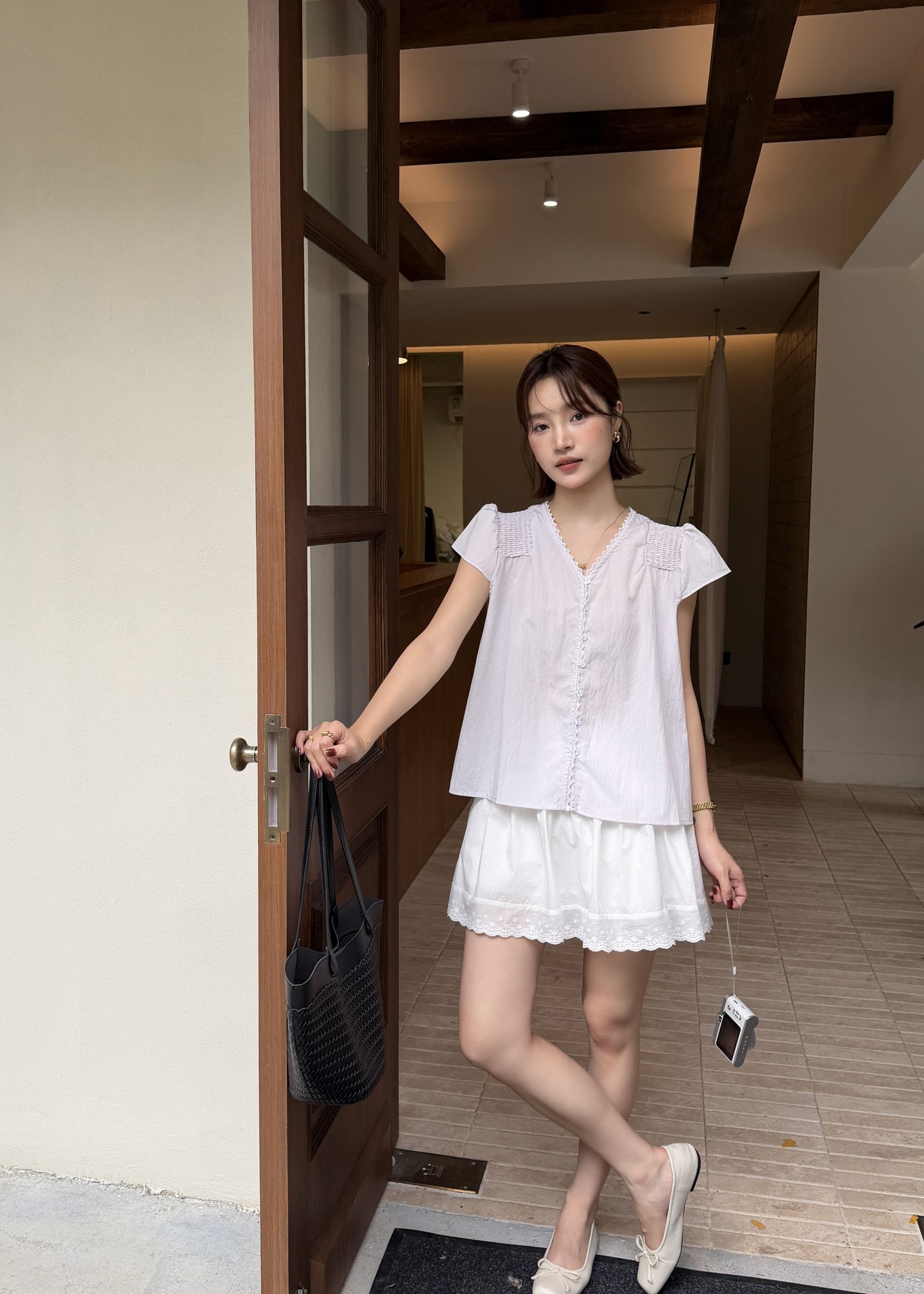 Doris Lacey Blouse in Baby Yam