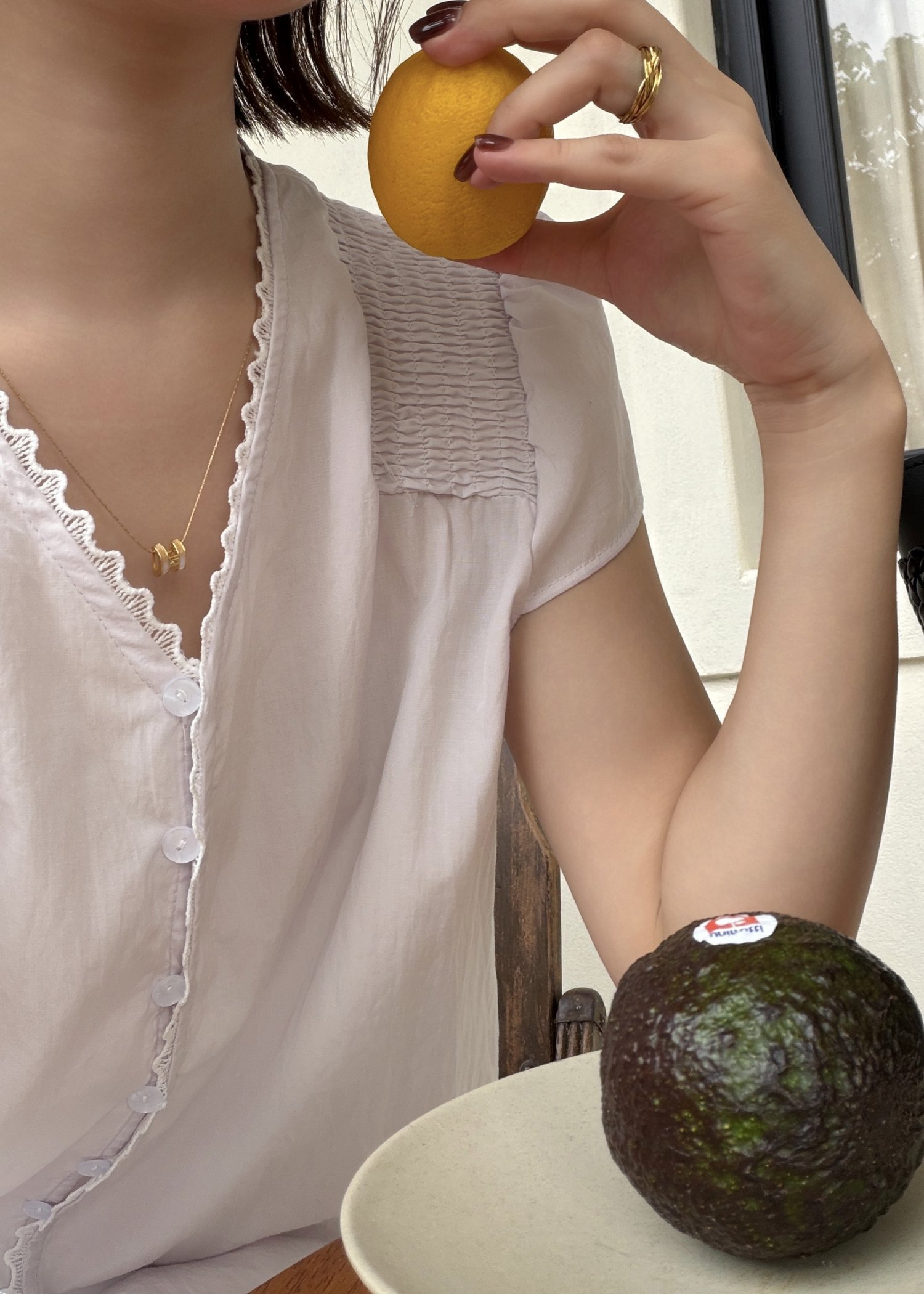 Doris Lacey Blouse in Baby Yam