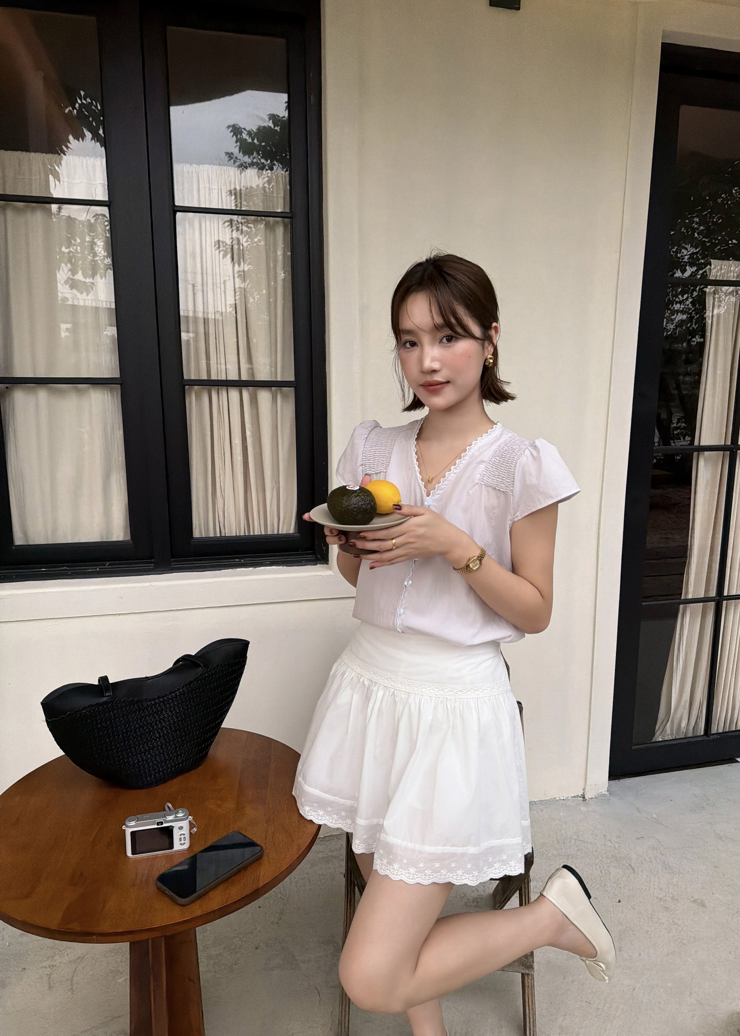 Doris Lacey Blouse in Baby Yam