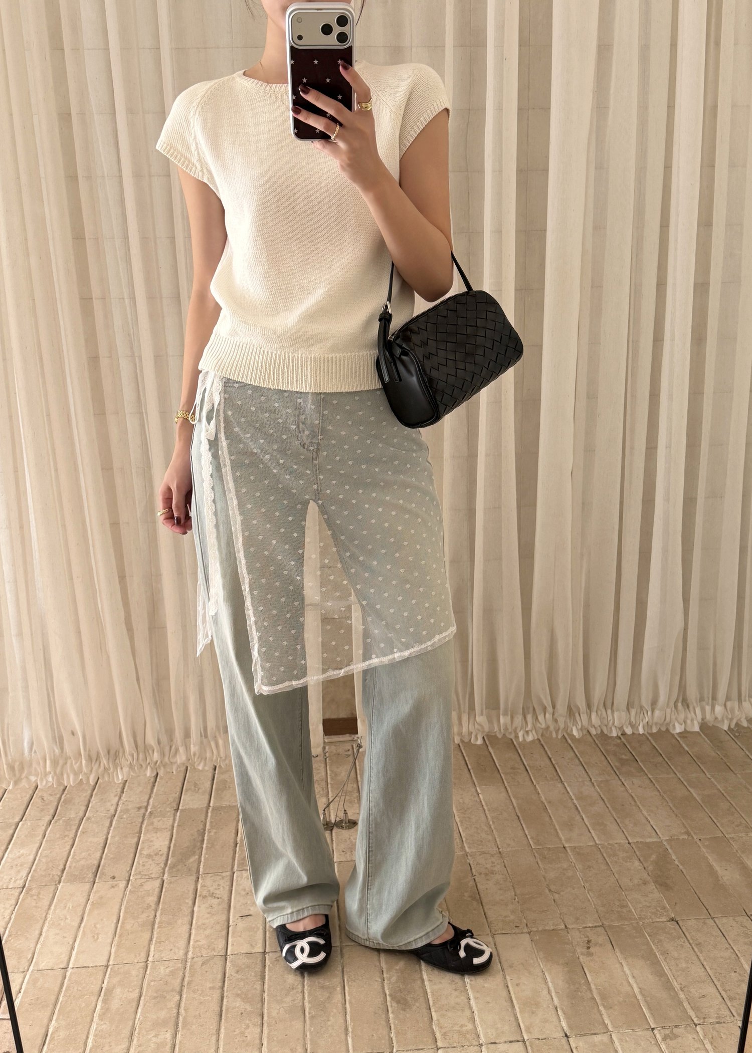 Elene Everyday Knit Top in White