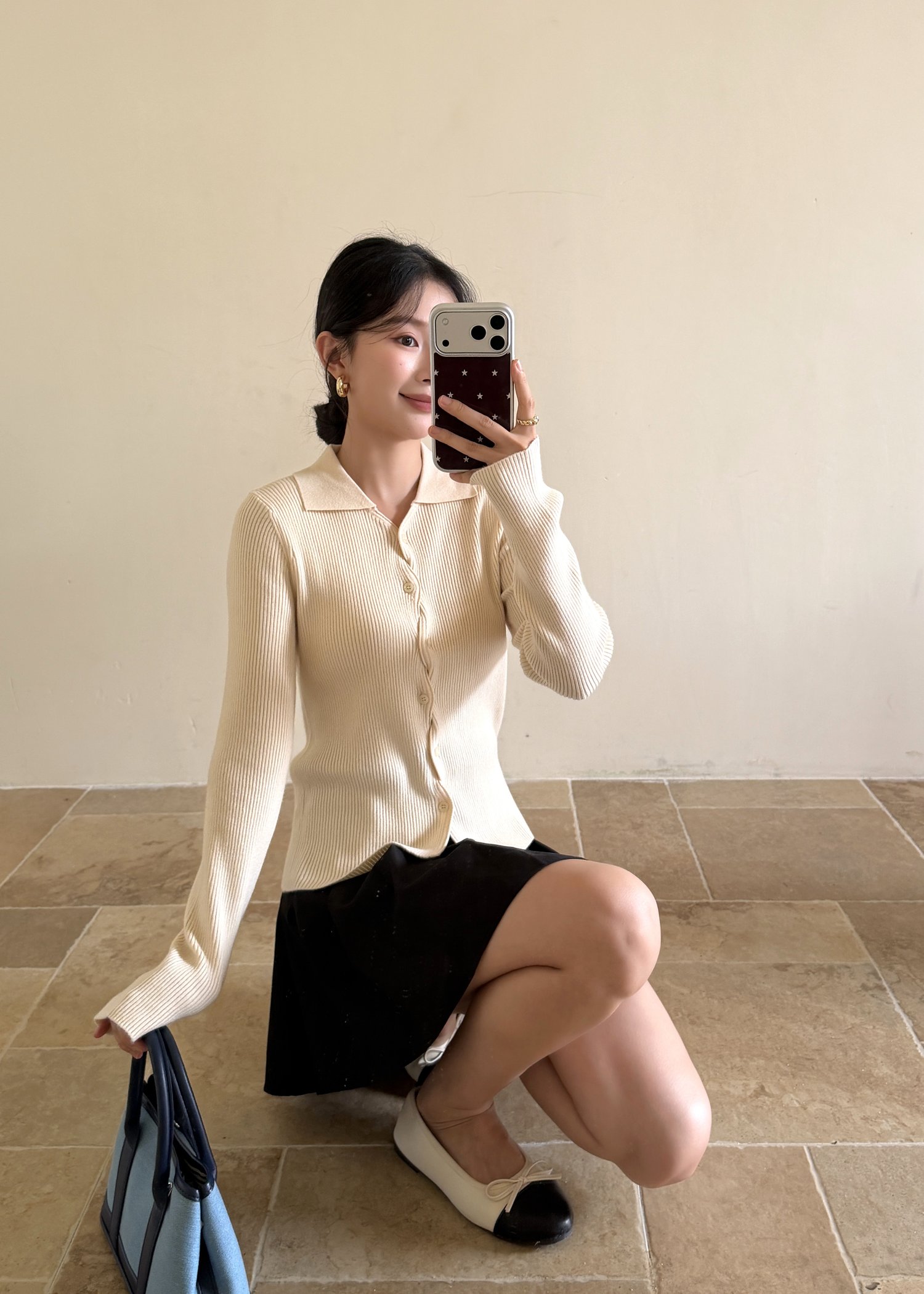 365 Days Basic Knit Top in Apricot