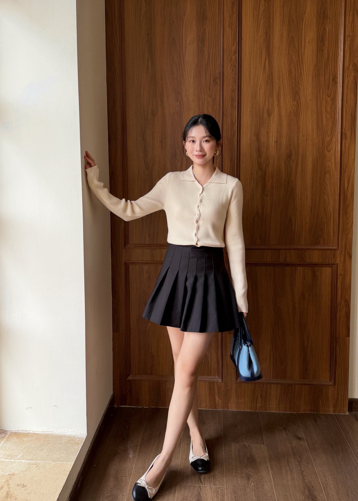 365 Days Basic Knit Top in Apricot