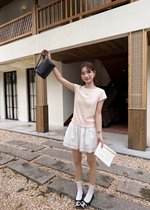Elene Everyday Knit Top in Peach