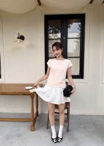 Elene Everyday Knit Top in Peach