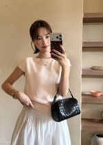 Elene Everyday Knit Top in Peach