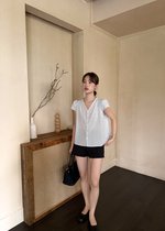 Doris Lacey Blouse in Baby Blue