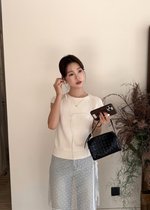 Lace Trim Polka Dot Apron Skirt