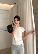 Lace Trim Polka Dot Apron Skirt