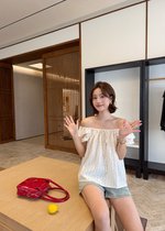 Rena Floral Blouse in White