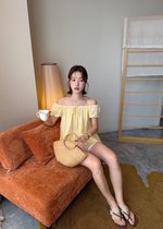 Janice Floral Blouse in Yellow