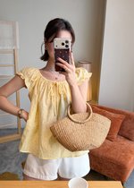 Janice Floral Blouse in Yellow