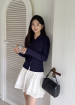 365 Days Basic Knit Top in Navy Blue