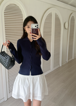 365 Days Basic Knit Top in Navy Blue
