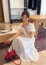 Gracie French Maxi Dress in White