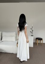 Ciara French Long Dress in Apricot