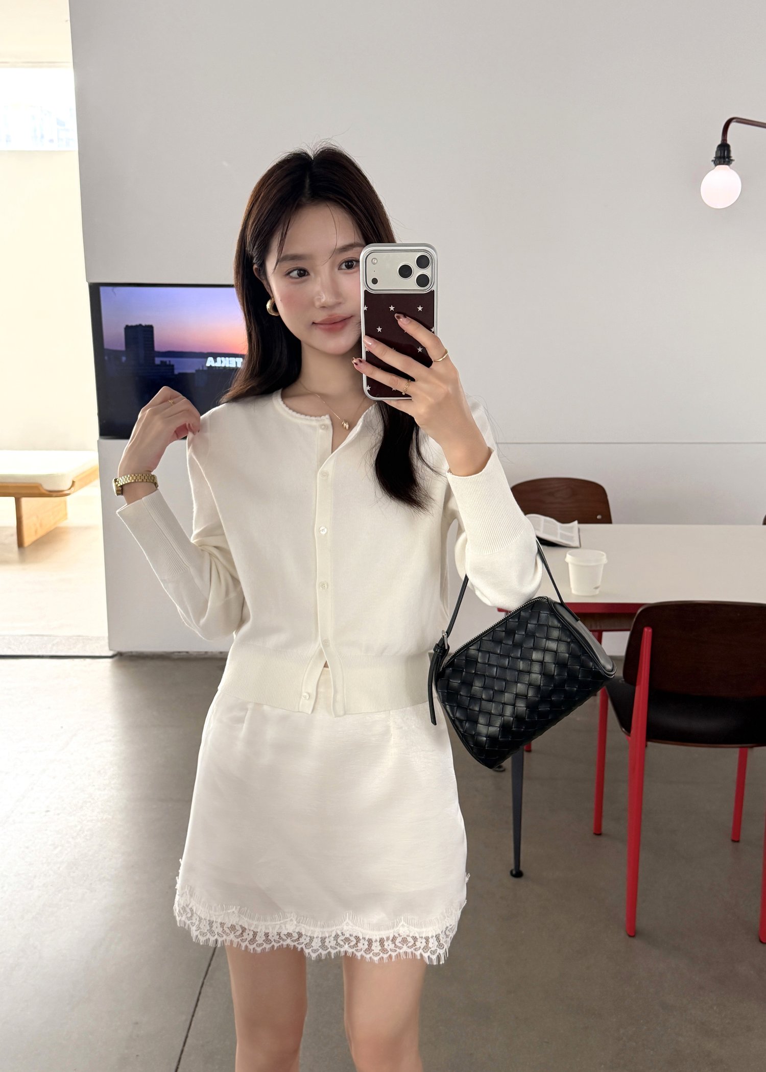 Serene Knit Cardigan in White