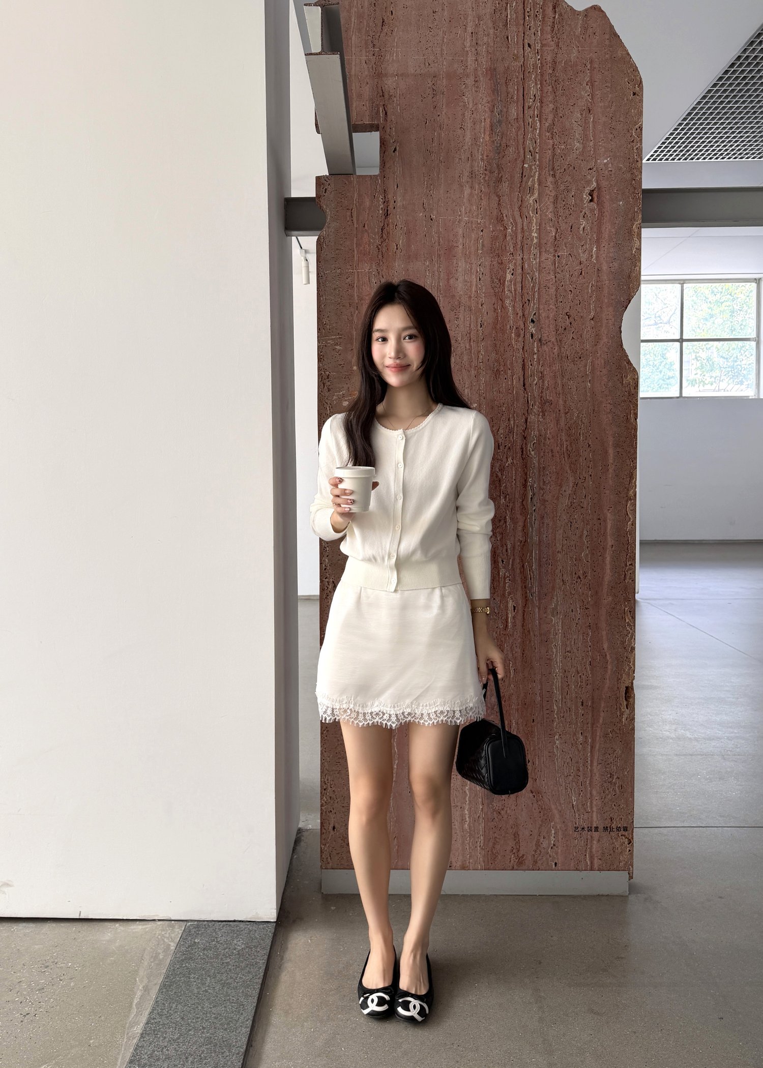 Serene Knit Cardigan in White