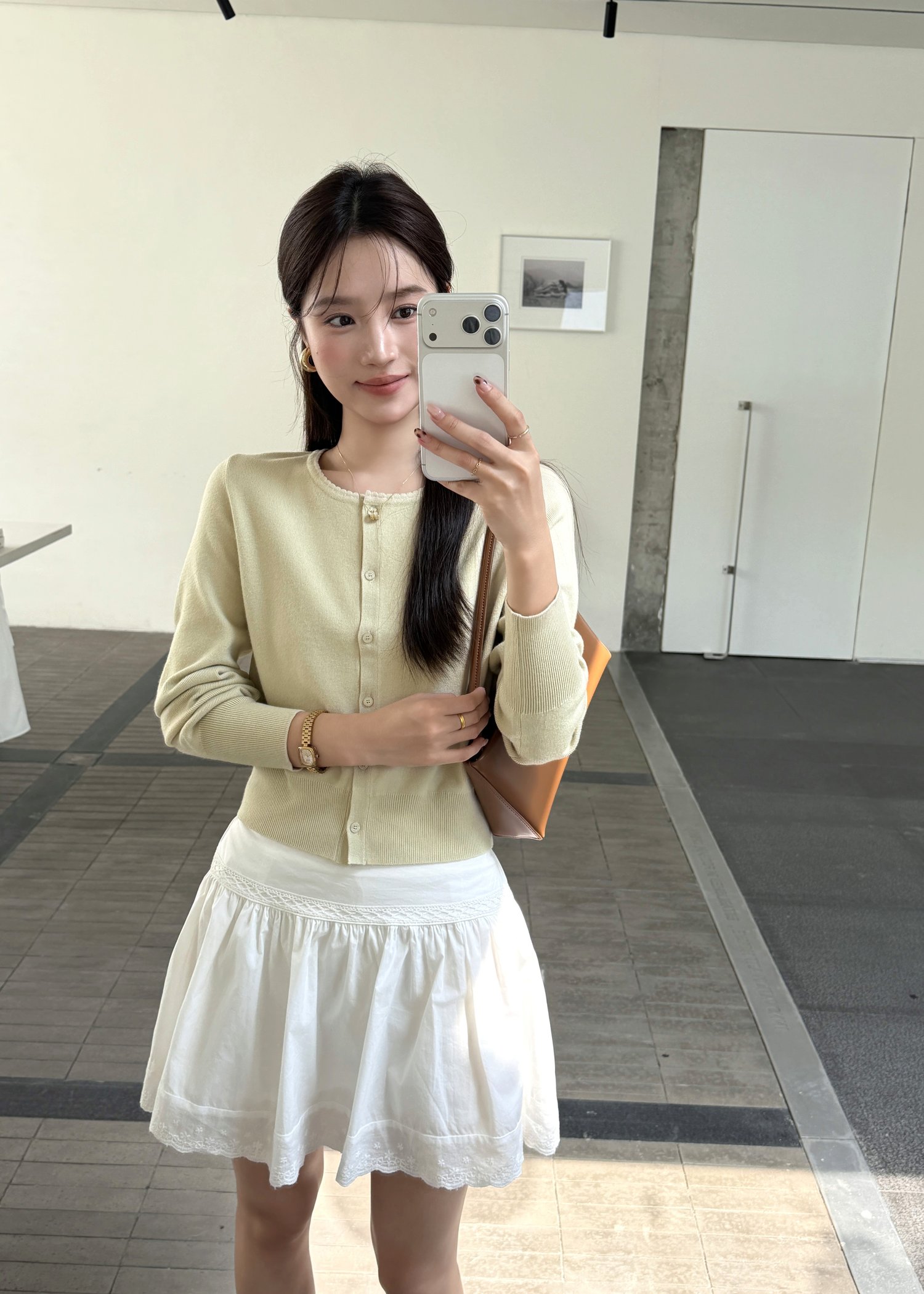 Serene Knit Cardigan in Avocado