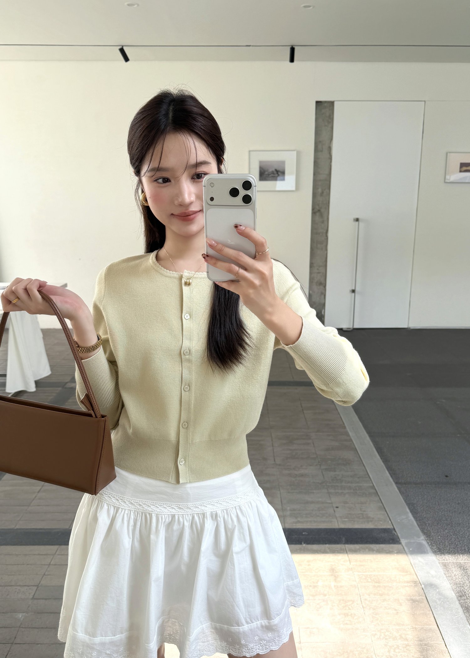 Serene Knit Cardigan in Avocado
