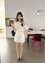 (BACKORDER) Mina Satin Skort in Champagne