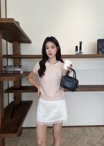 Naomi Collar Knit Top in Pink