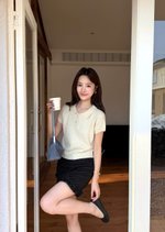 Naomi Collar Knit Top in Milk