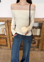 Lydia Mesh Top in Cream
